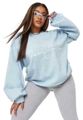 Sean John X Missguided Plus Size син суичър