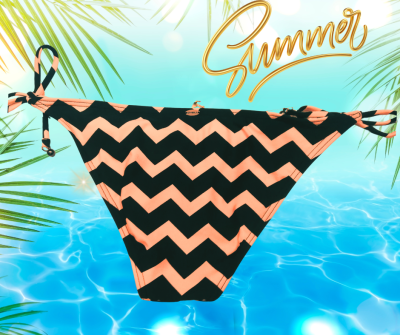 O'NEILL долнище на бански тип бикини в розово и черно